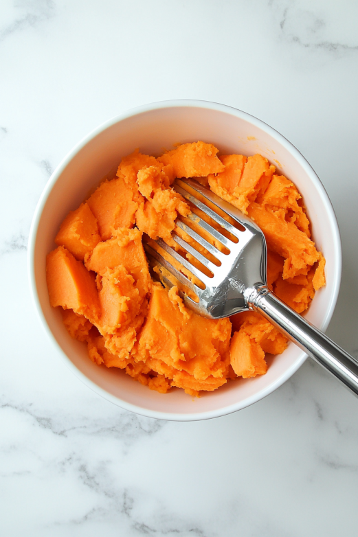 mash sweet potatoes