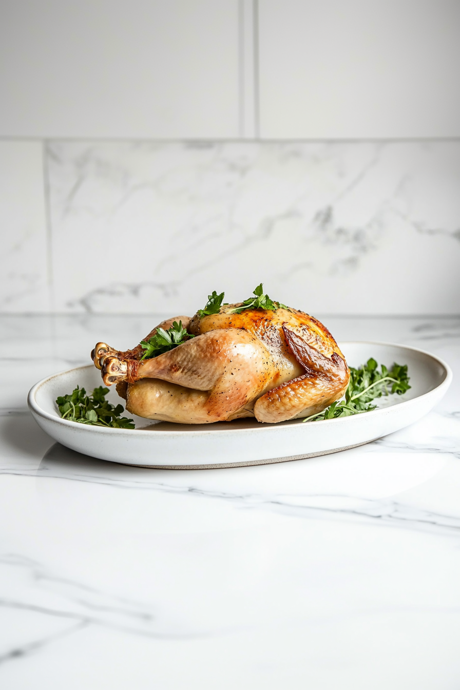 5-Ingredients Easy Full Roasted Chicken Recipe