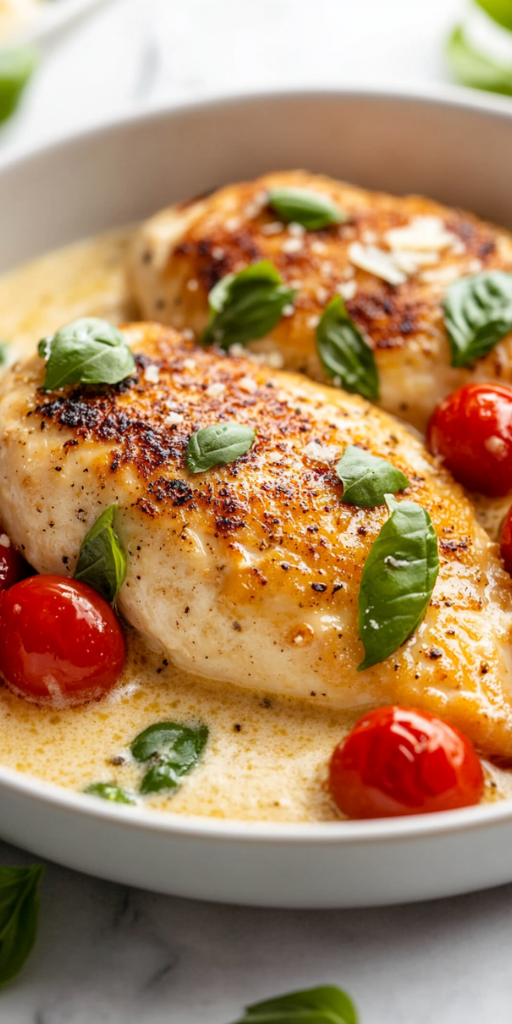 Best Chicken With Cherry Tomatoes Recipe In 35-Minute!