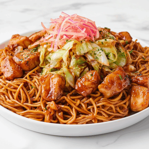 Delicious Chicken Yakisoba Recipe With Simple Ingredients