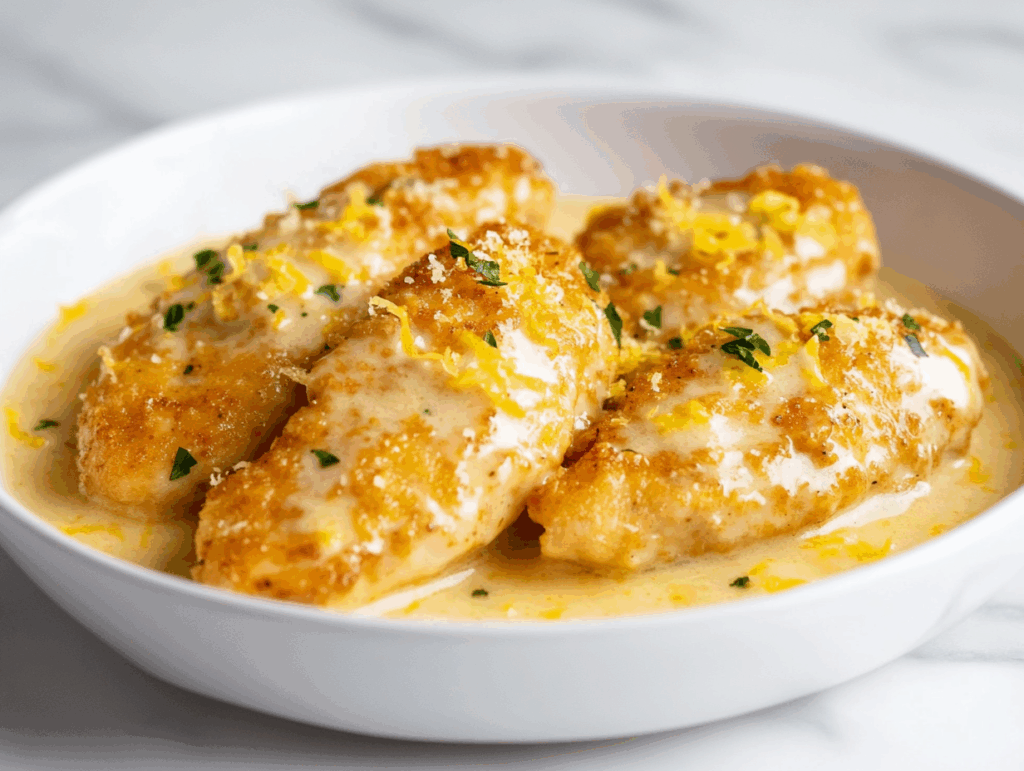 Easy Creamy Lemon Chicken Recipe In 30-Minutes!