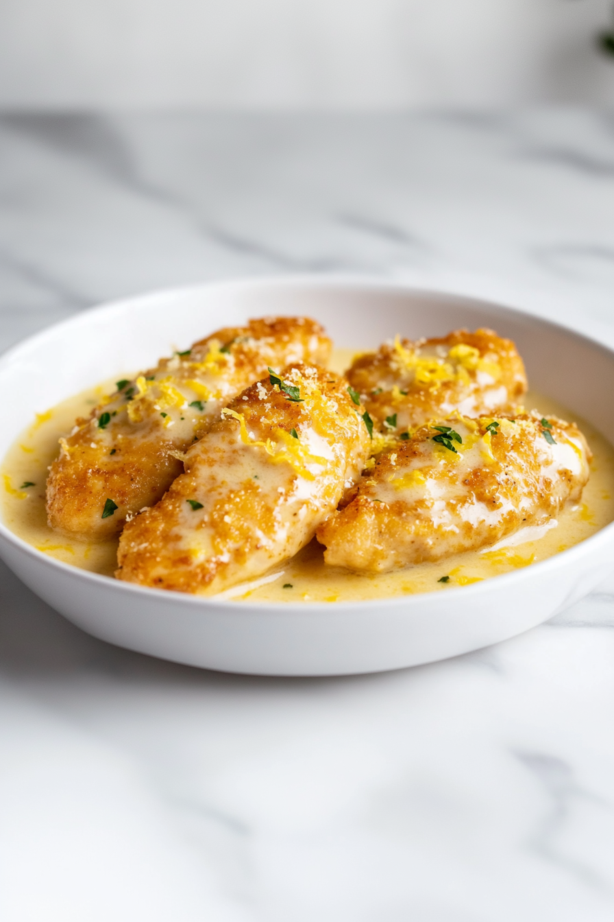 Easy Creamy Lemon Chicken Recipe In 30-Minutes!