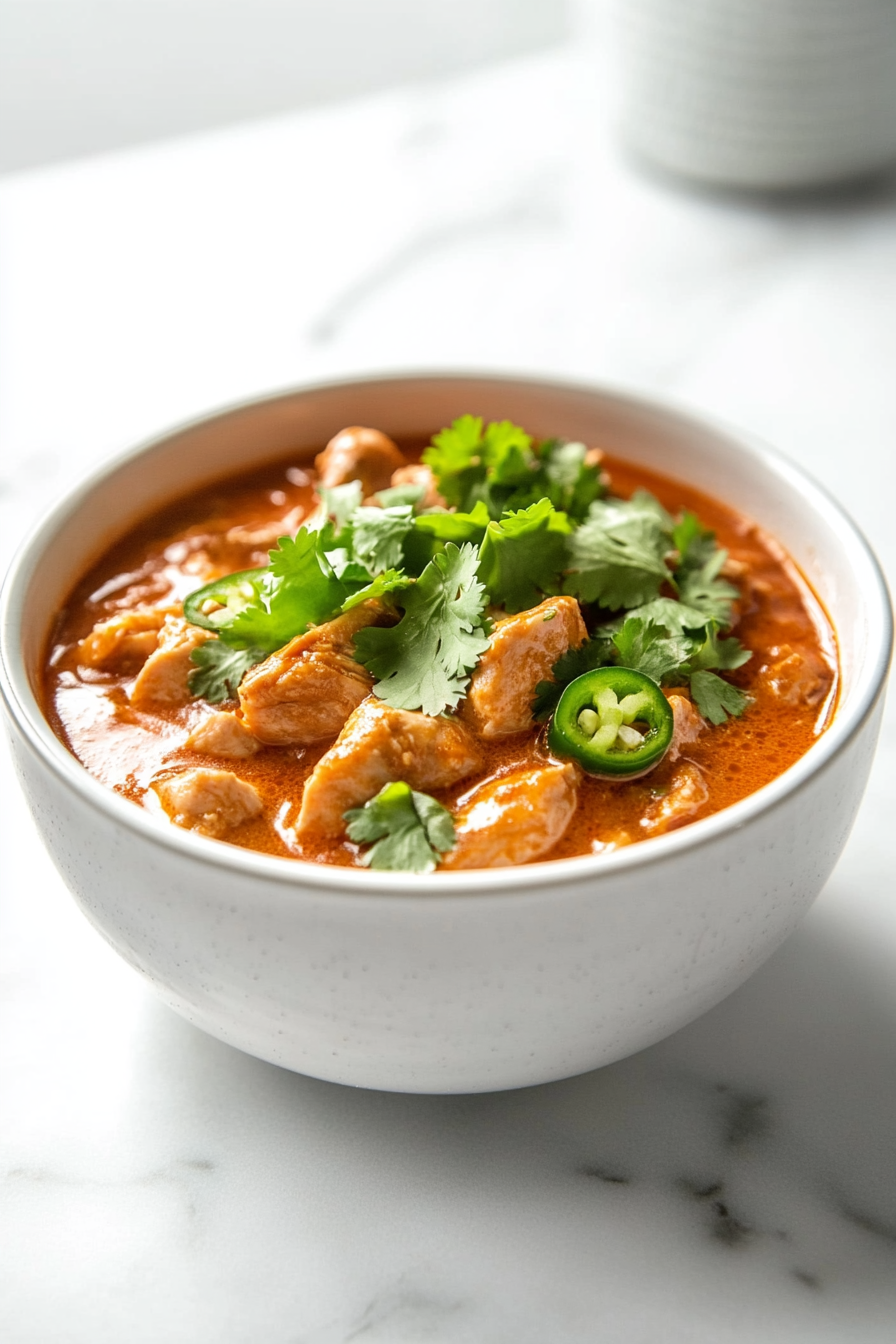 8-Step Easy Chicken Curry Recipe at Home: Serve hot with rice, roti, or naan.