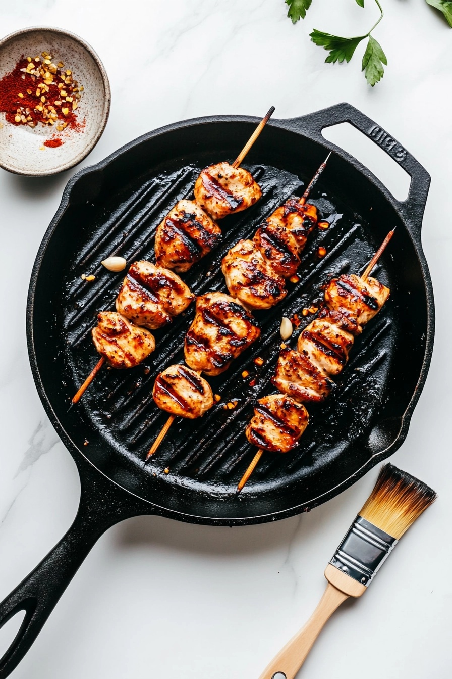 Grill for 6–8 mins per side or until golden and cooked through.