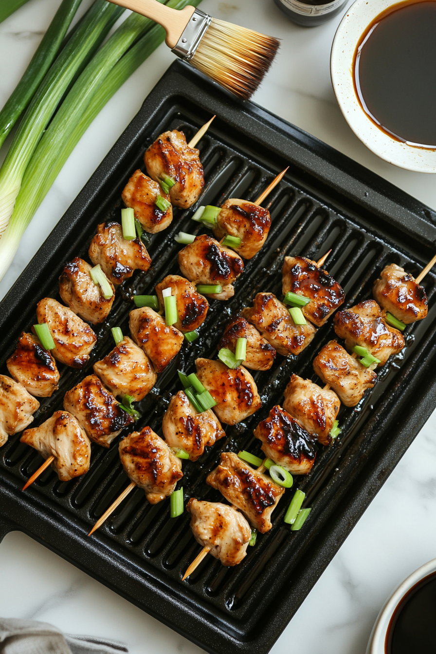 Grilling the Skewers