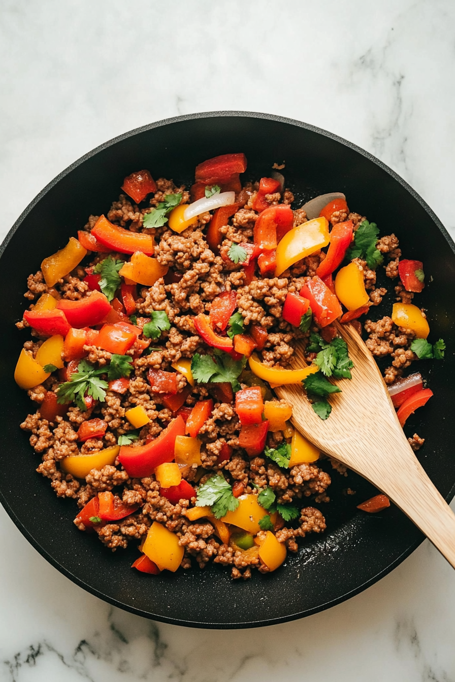 Healthy Ground Turkey and Peppers Recipe in 30 Minutes!