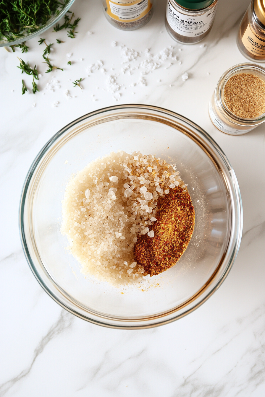 Mix seasoned salt, seafood seasoning, cayenne pepper, and garlic powder in a bowl.
