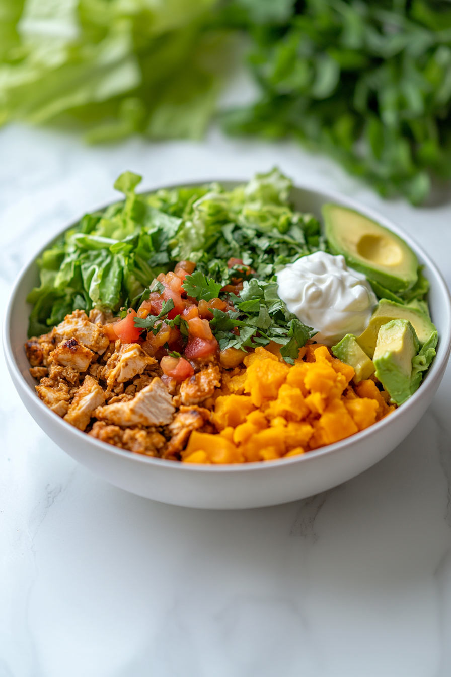 Easy Turkey and Sweet Potato Recipe: Serve warm with your favorite toppings like romaine lettuce, Greek yogurt, salsa, or guacamole.