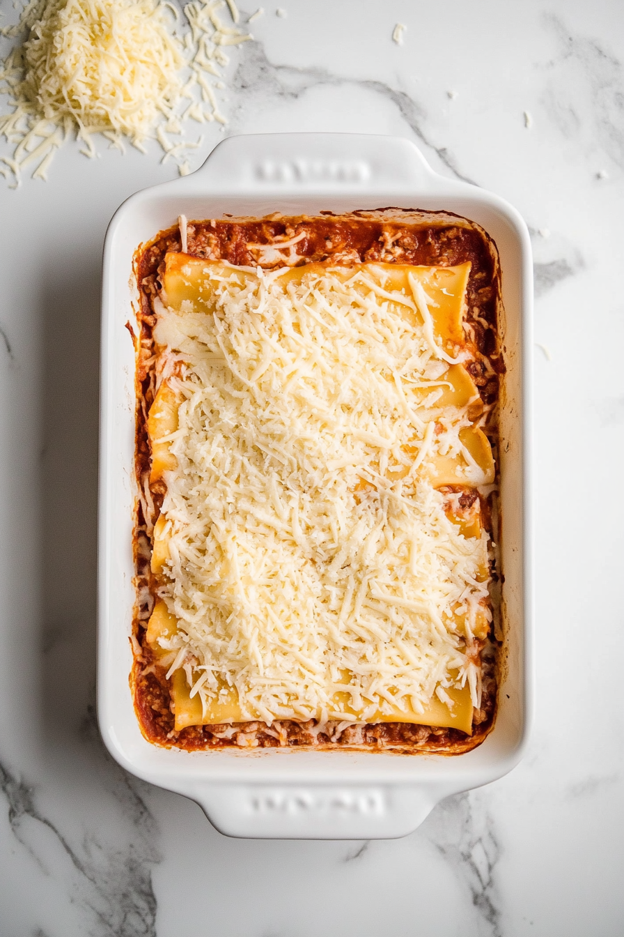 Top with reserved mozzarella cheese.