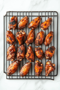 Arrange the wings on the smoker grates in a single layer.