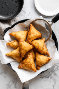 Drain on paper towels and serve hot with chutney or dip.