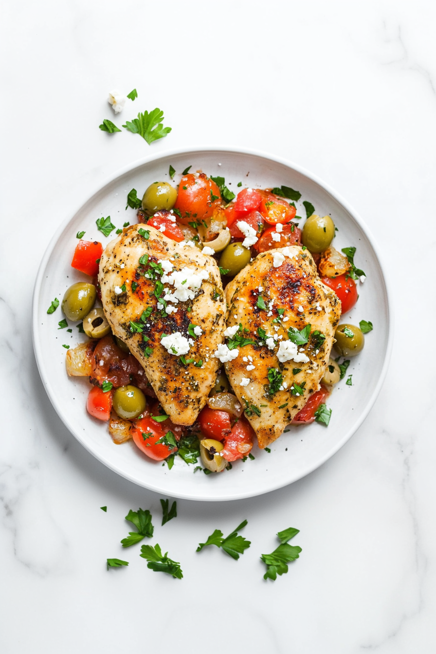 The Best Mediterranean Chicken Recipe in 30 Mins!