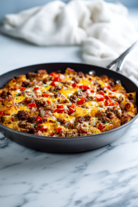 Serve hot and enjoy your loaded breakfast hash!