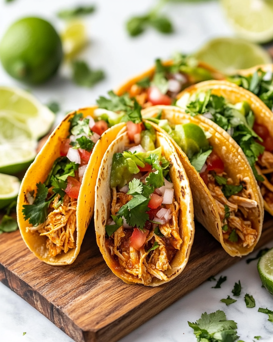 Shredded Chicken Tacos Recipe