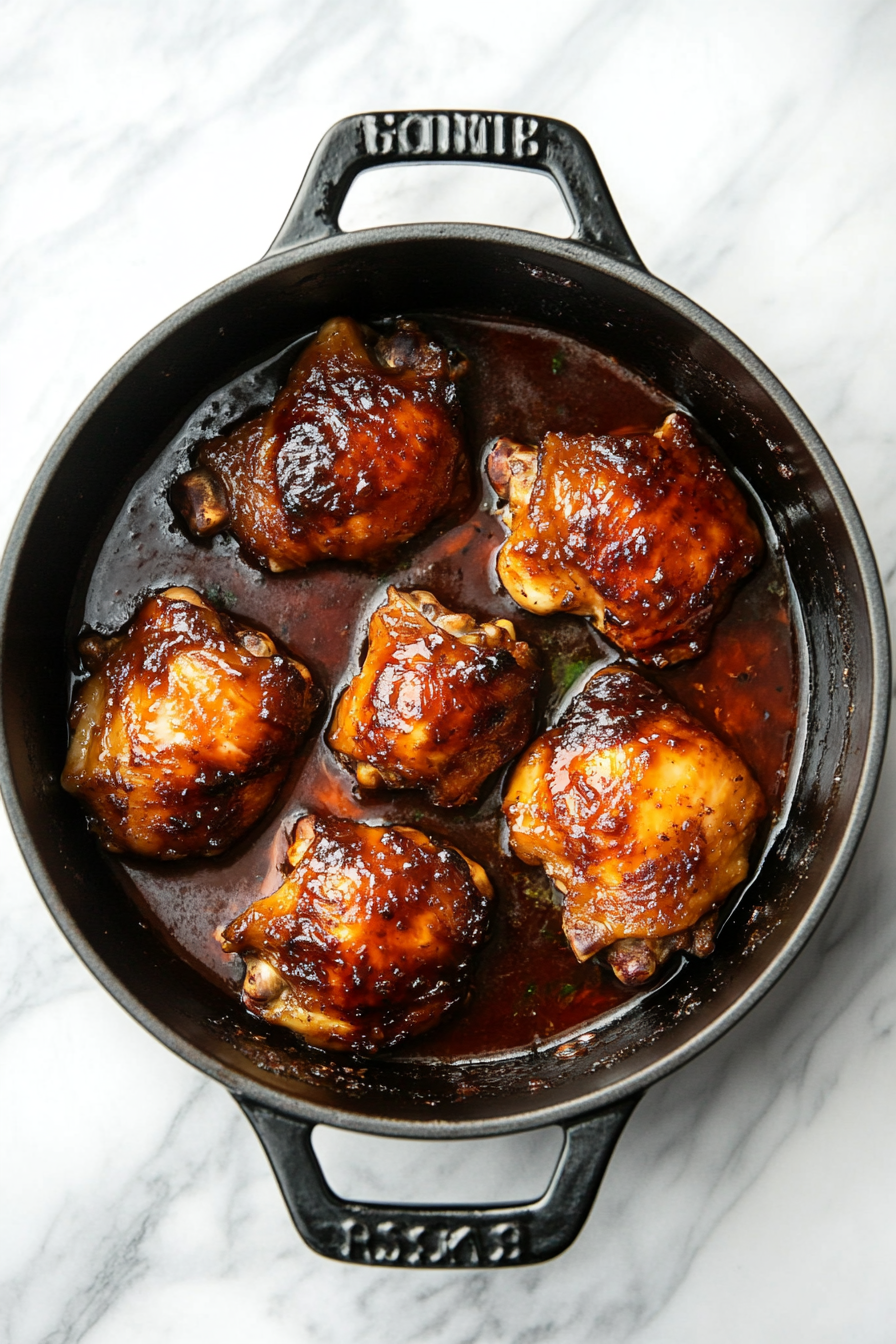 Remove lid and simmer uncovered for another 10–15 minutes to thicken the sauce.