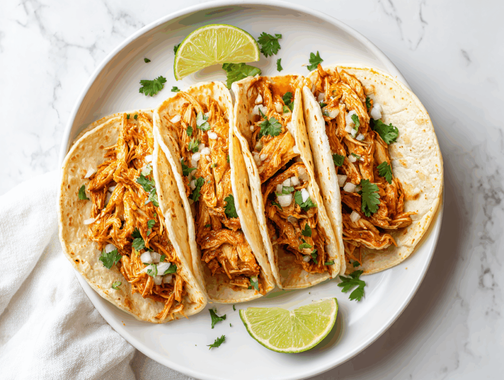 Quick & Tasty Shredded Chicken Tacos Recipe!