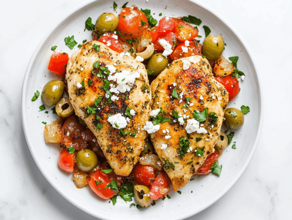The Best Mediterranean Chicken Recipe in 30 Mins!