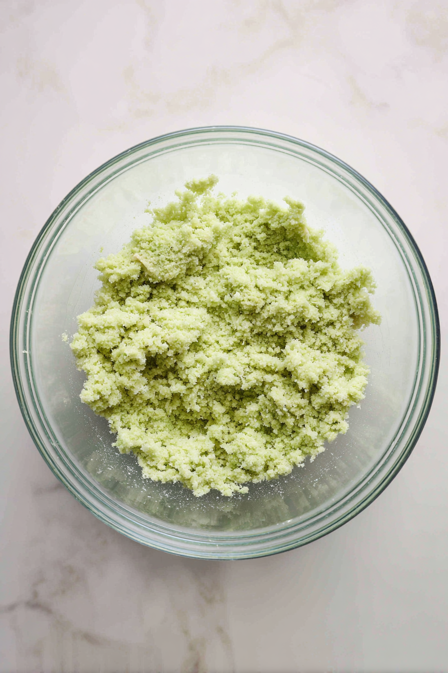 Add softened butter and mix until crumbly.