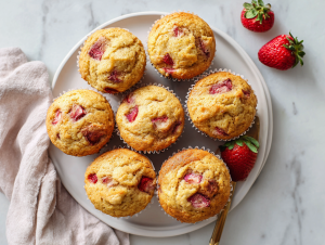 Authentic Strawberry Banana Muffins Recipe