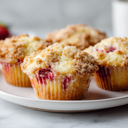 Easy Strawberry Cream Cheese Muffins Recipe!