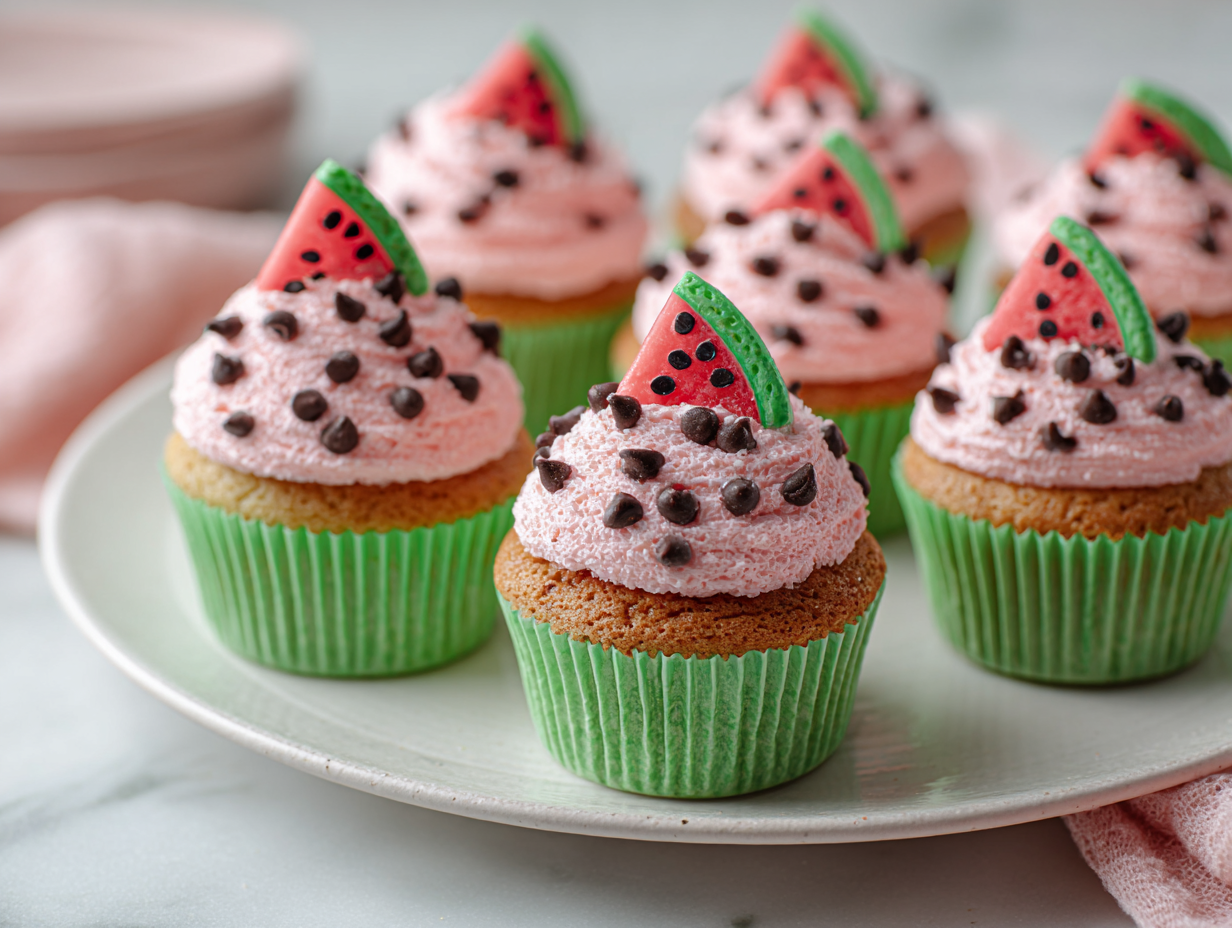 Perfect Watermelon Cupcake Recipe for Summer!