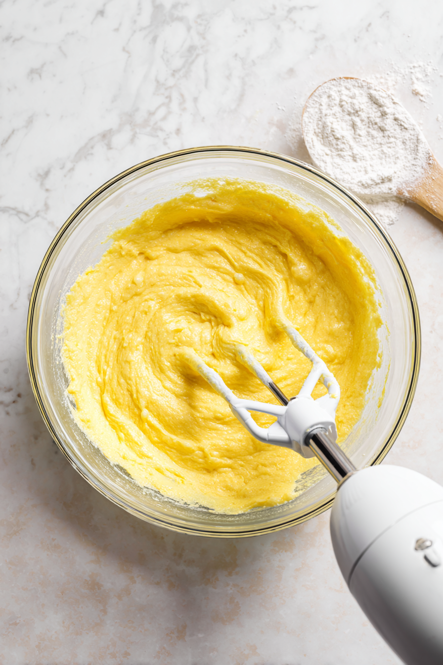 Add a drop of green food coloring for a watermelon rind look, then mix until color is even.