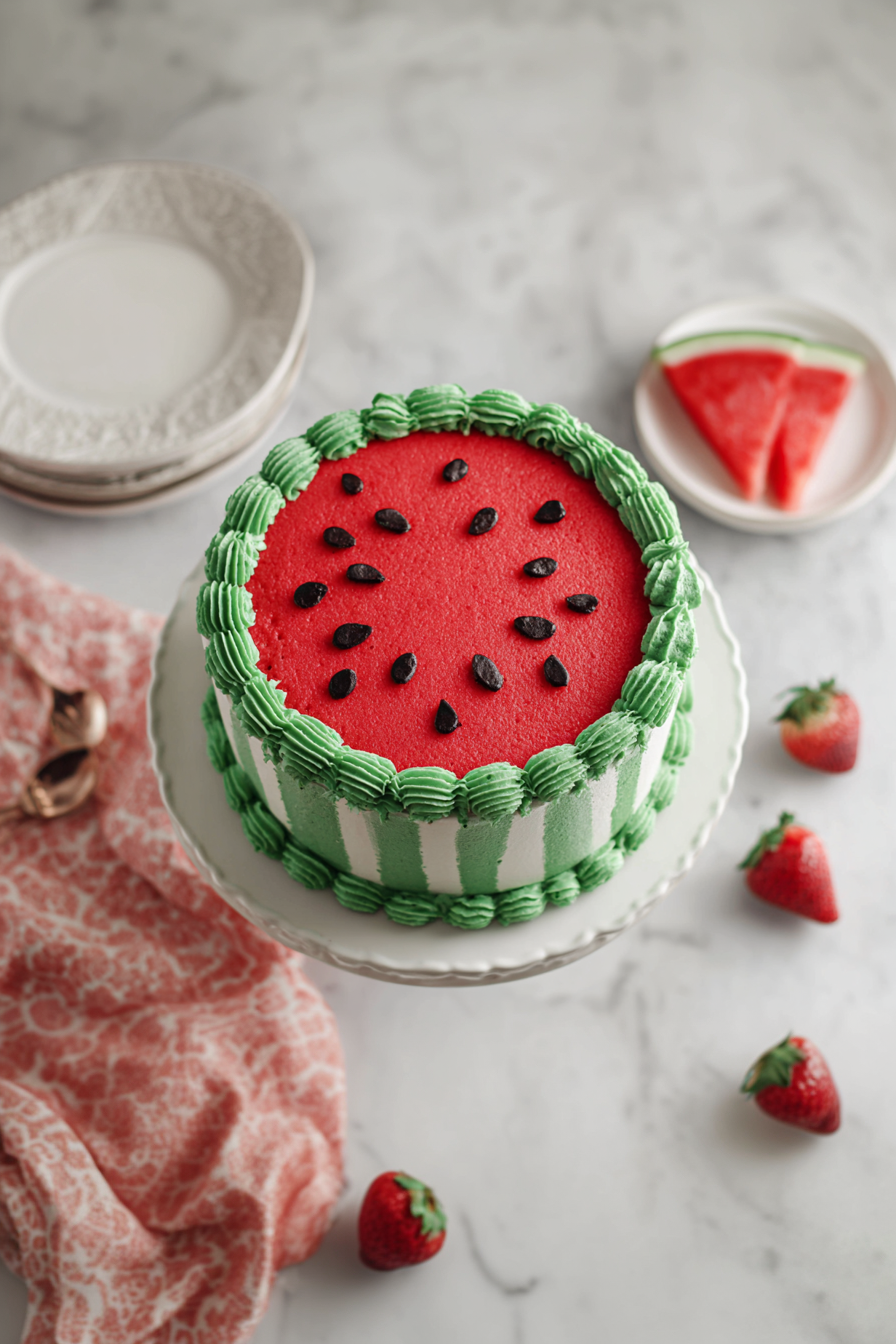 Best Watermelon Cake Recipe Ever!