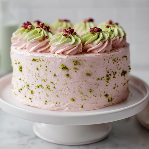 Delightful Strawberry Matcha Cake Recipe!