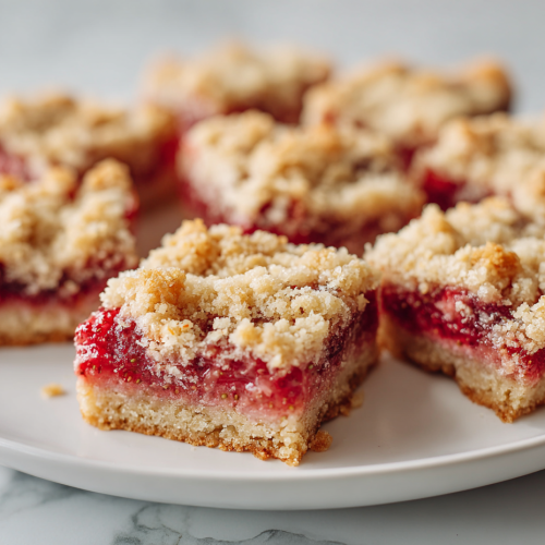Delightful Strawberry Crumble Bars Recipe in 50 Mins!