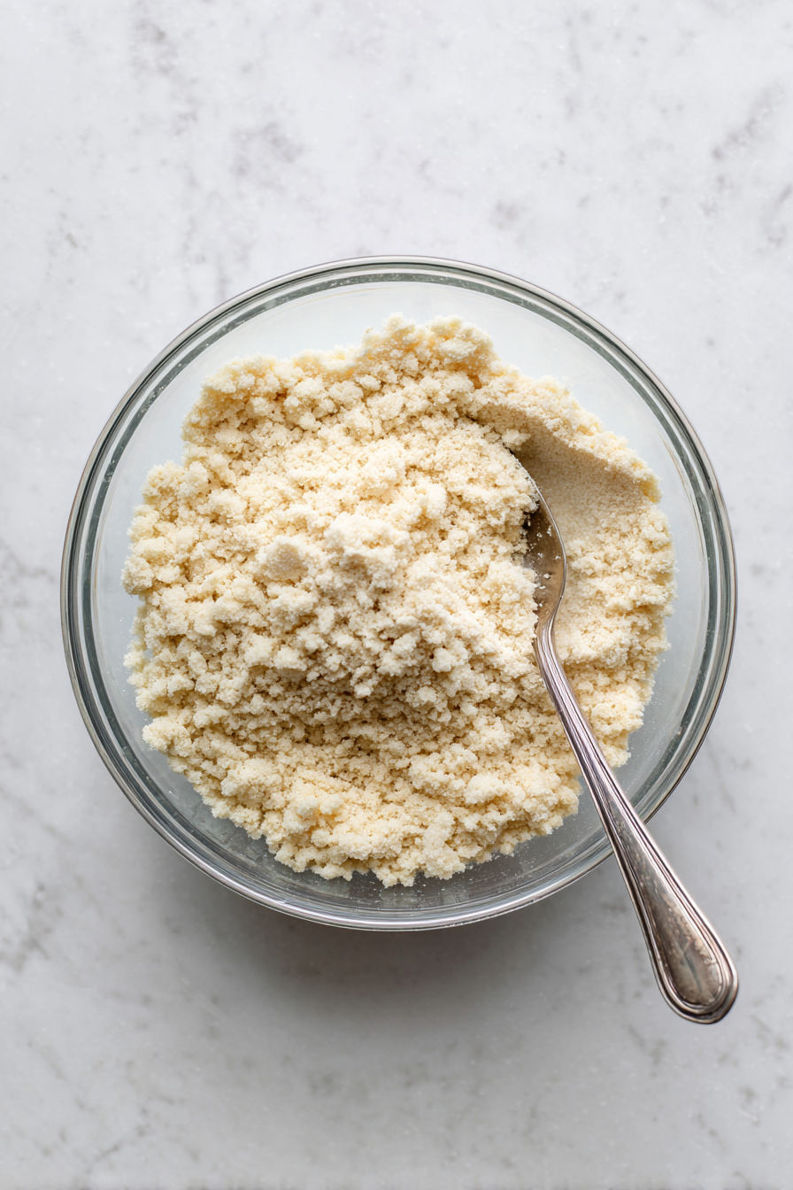 Make the crumble: Mix flour, sugar, and melted butter. Set aside.