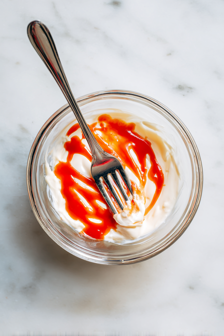 Mix mayo and sriracha in a small bowl to make spicy mayo.