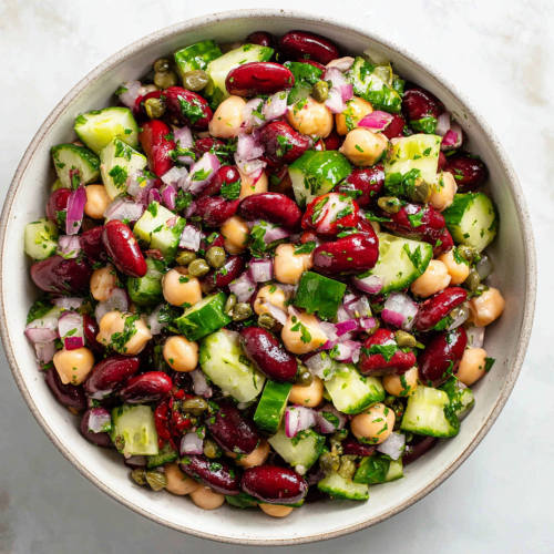 Quick & Healthy Mixed Bean Salad Recipe in 15 Mins!