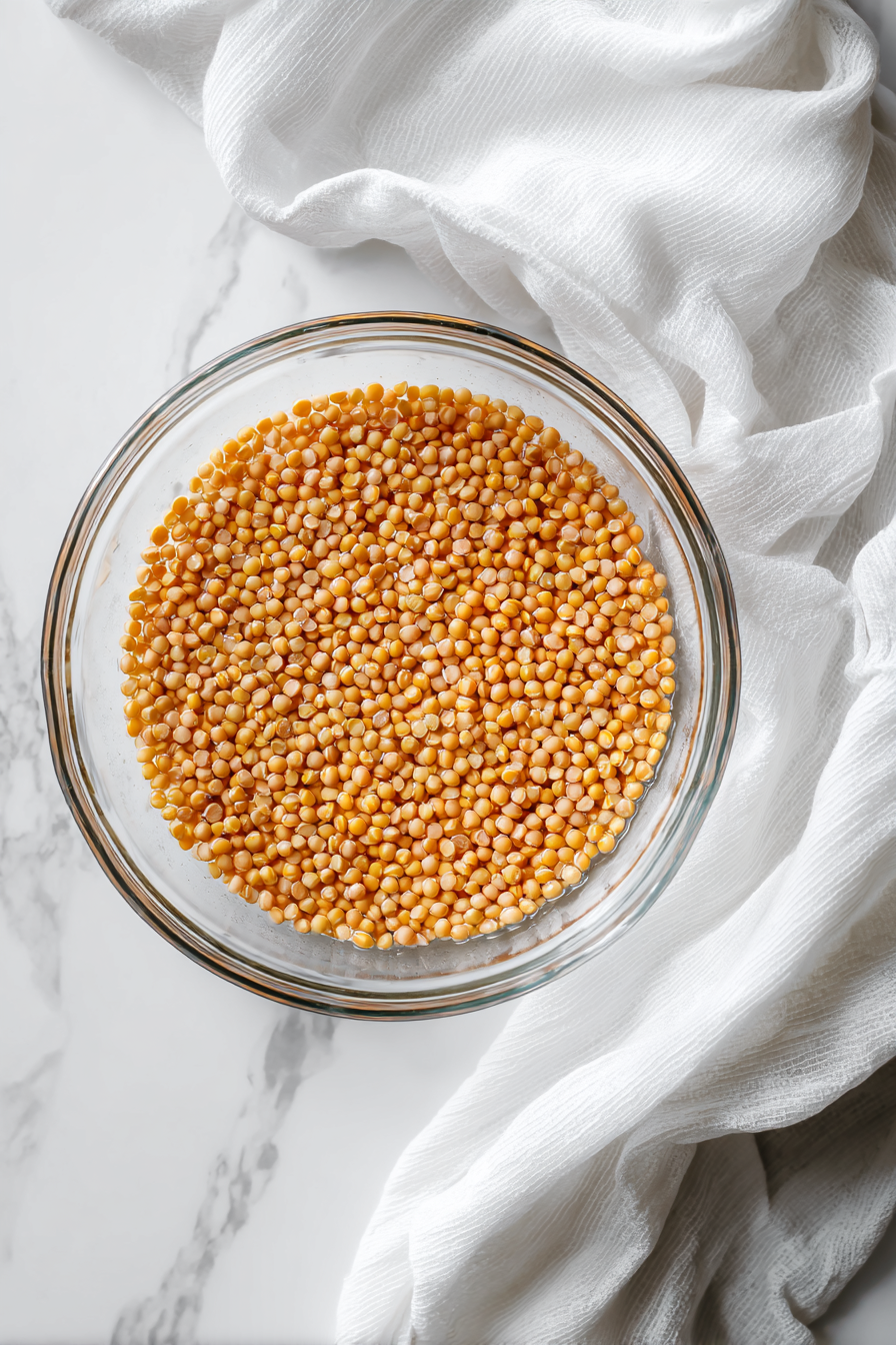 Rinse and soak the dal for 15–20 minutes, then drain.