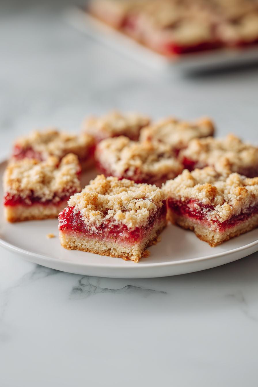 Crumble remaining dough on top and bake for 35 minutes. Let cool before cutting.