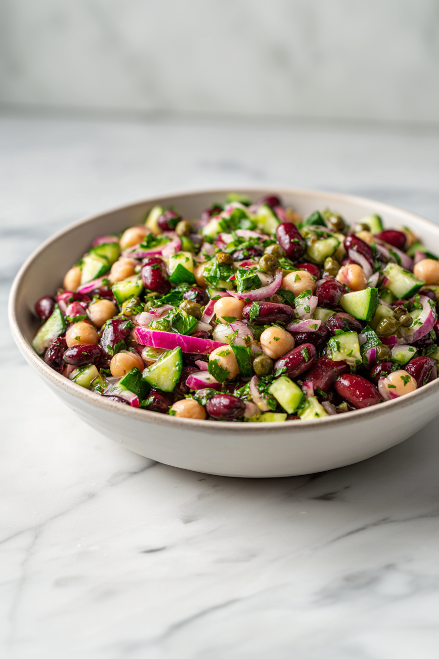 Quick & Healthy Mixed Bean Salad Recipe in 15 Mins!