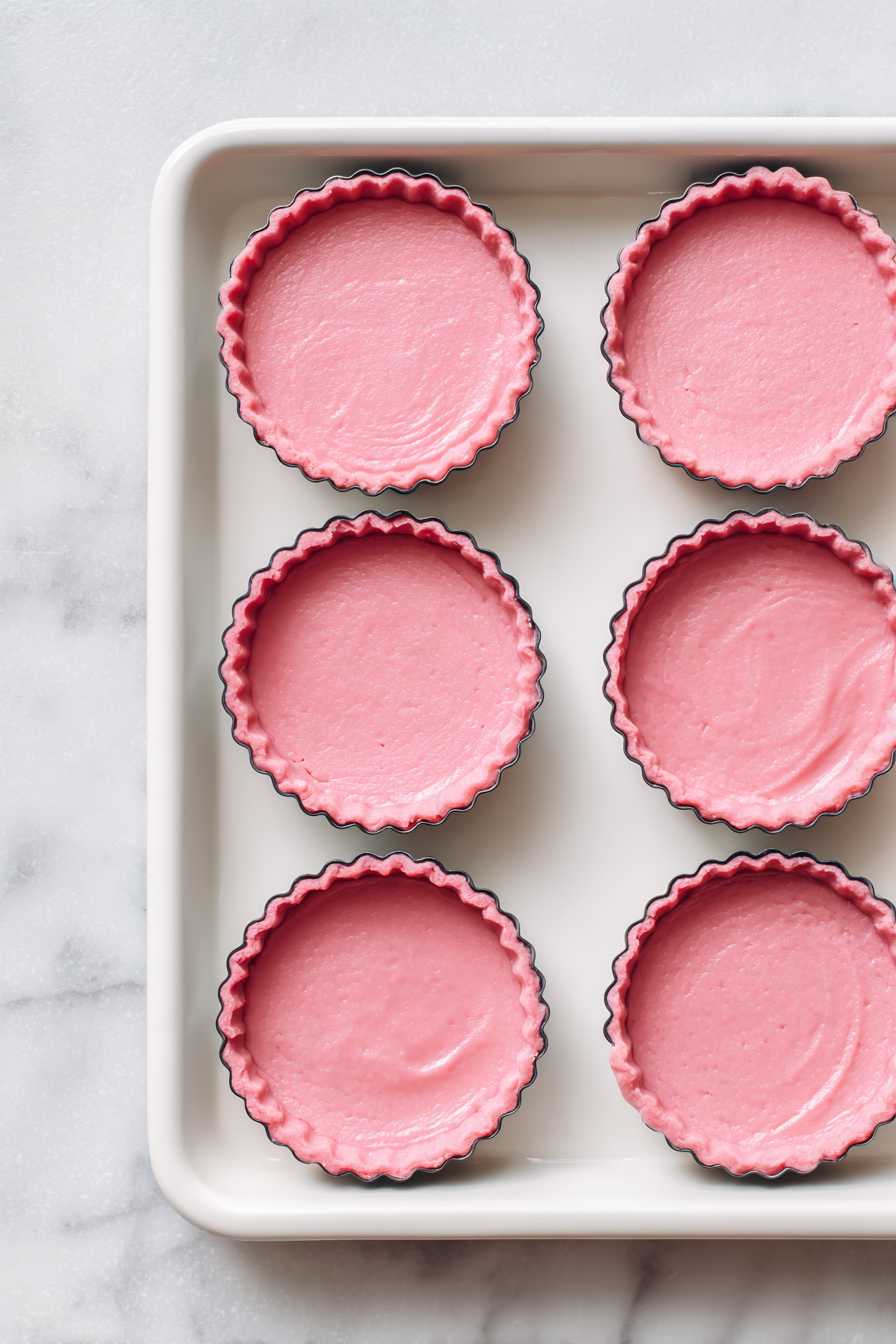 Shape & Bake: Press small dough balls into tart pans or mini muffin tins. Bake at 350°F (175°C) for 18–20 minutes. Let them cool completely.