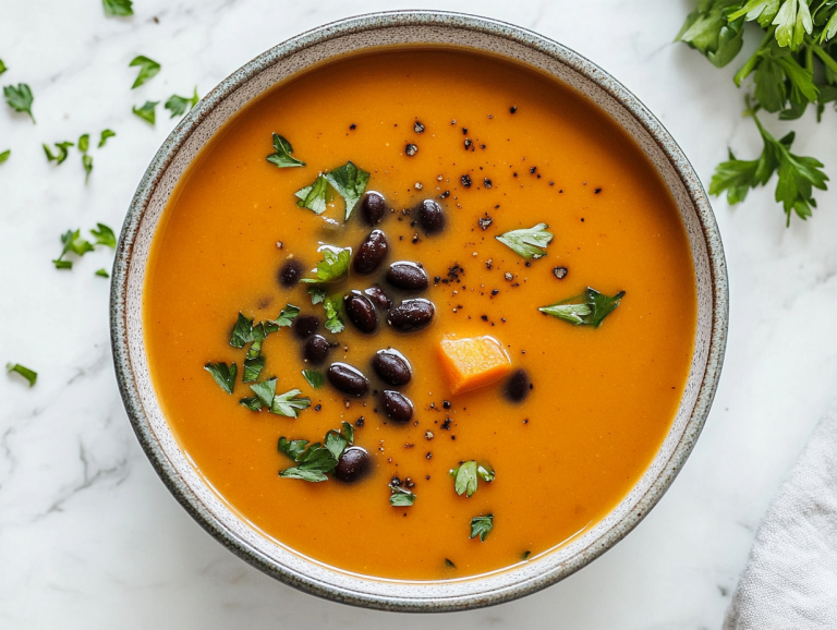 Sweet Potato & Black Bean Soup Recipe