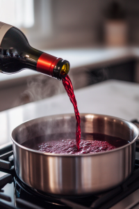 Pour the entire bottle of red wine
