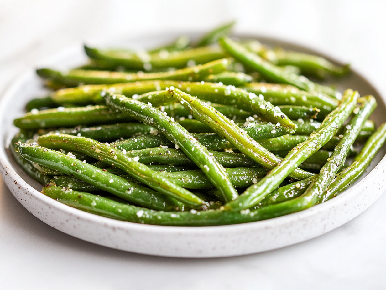 Air Fryer Roasted Green Beans Recipe