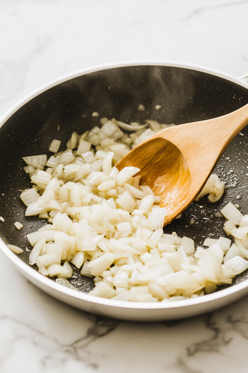 cook onion until soft