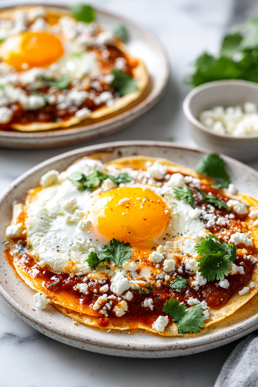 Garnish with crumbled queso fresco and fresh cilantro