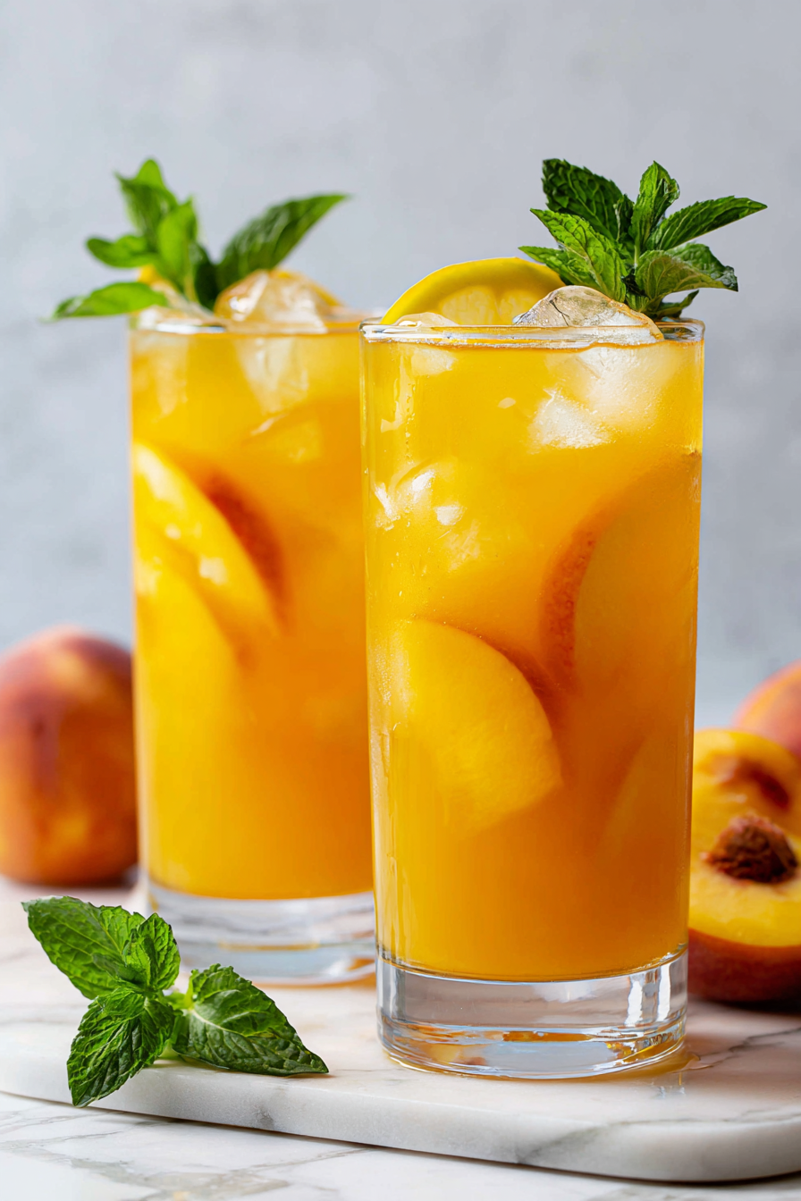 Serve Peach Lemonade