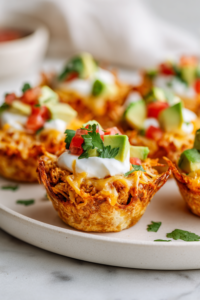 Serve warm with optional toppings like sour cream