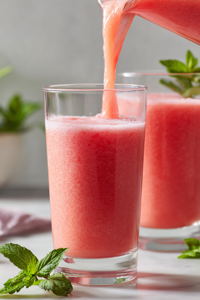 Thick Watermelon Strawberry Smoothie