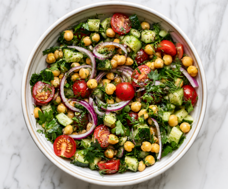 Chickpea Cucumber Salad Recipe