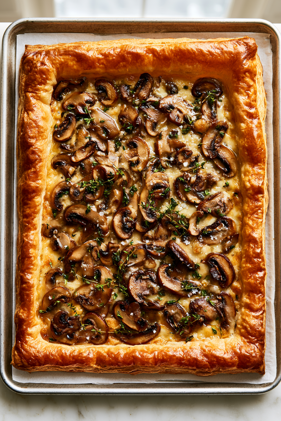Puff Pastry Mushroom Tart Recipe