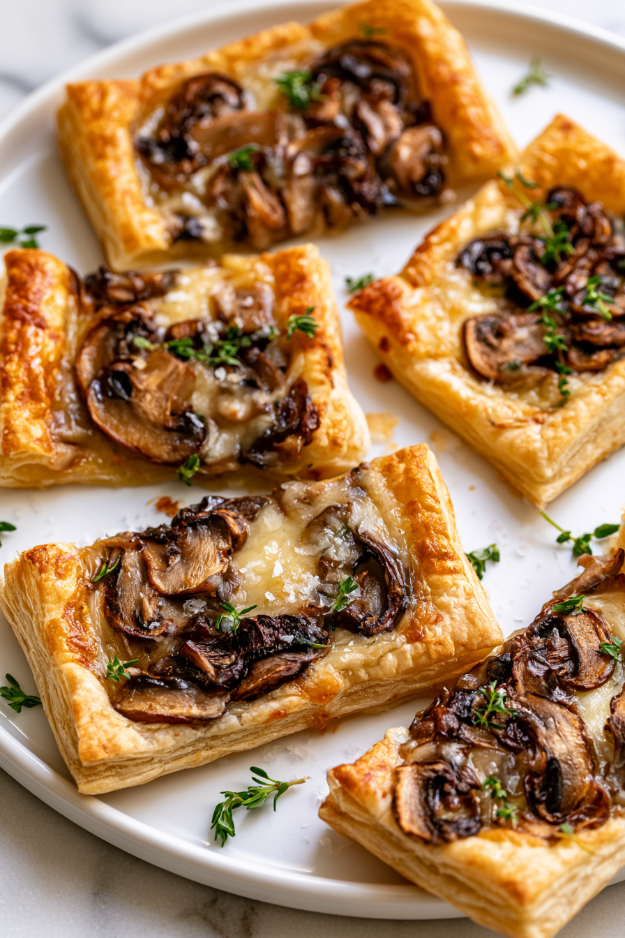Puff Pastry Mushroom Tart Recipe