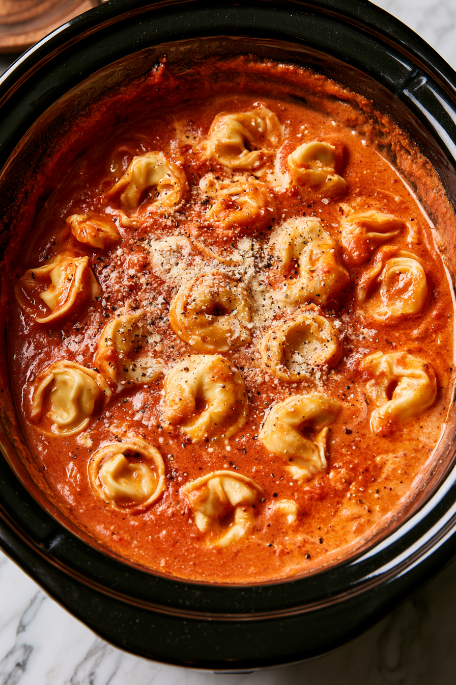 Slow Cooker Tortellini Soup Recipe