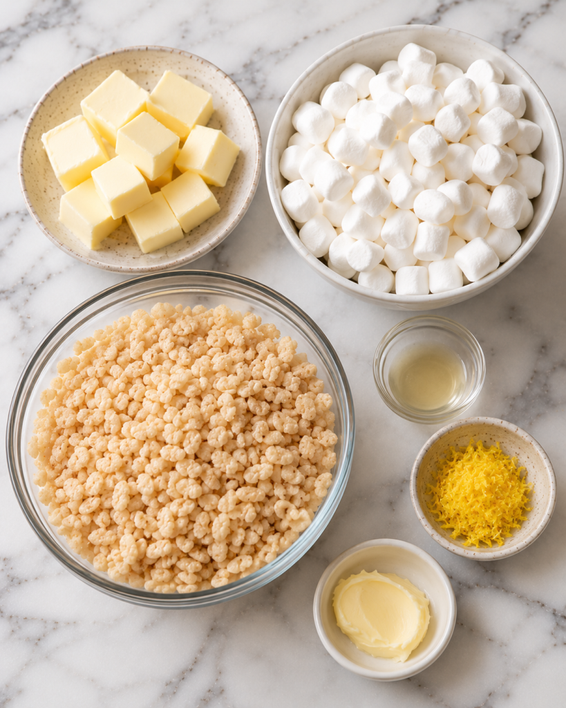 Lemon Rice Crispy Treats Recipe
